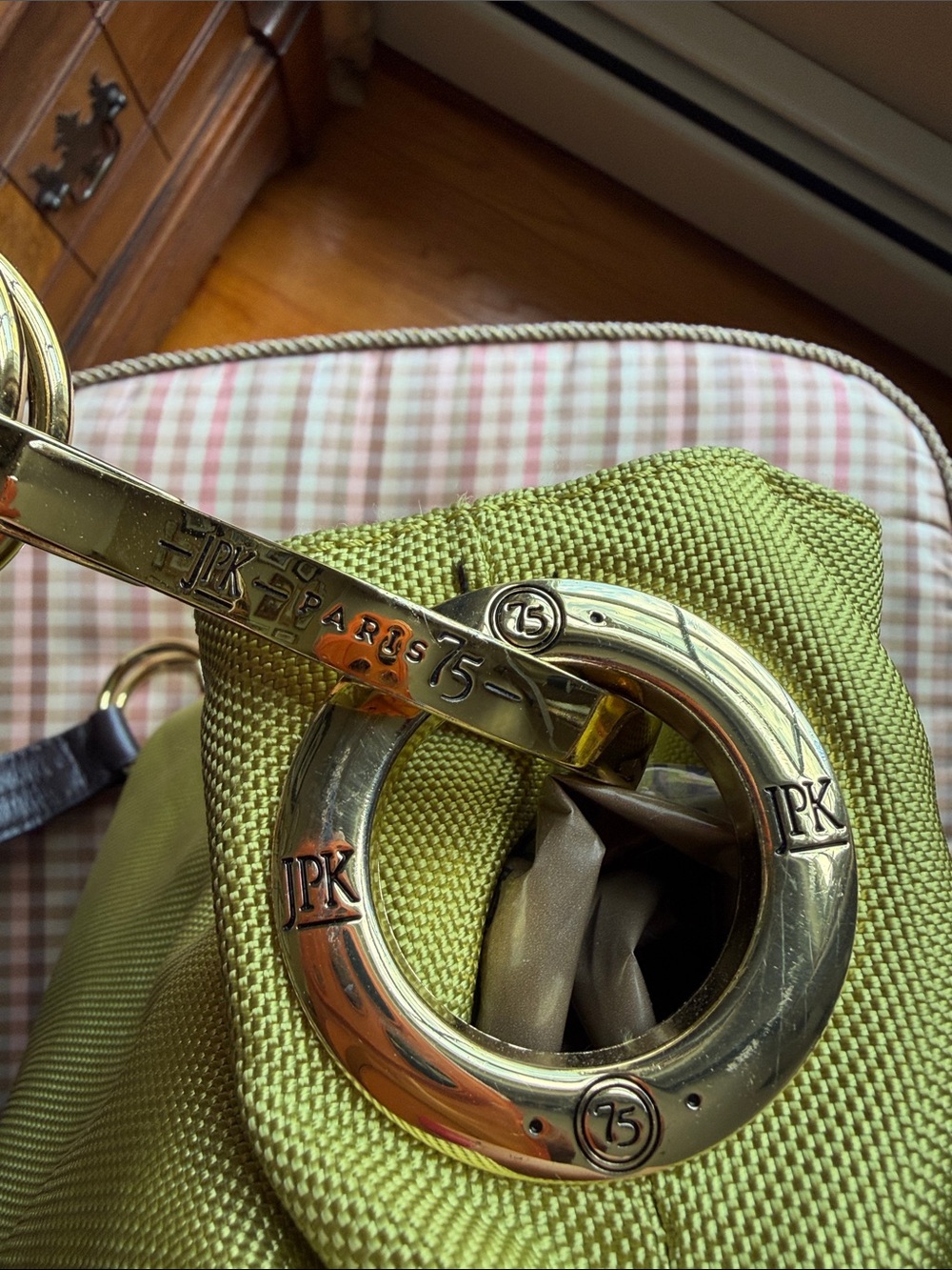 Jean Pierre Kilfa JPK Paris 75. Lime Shoulder Bag - Picture 4 of 6